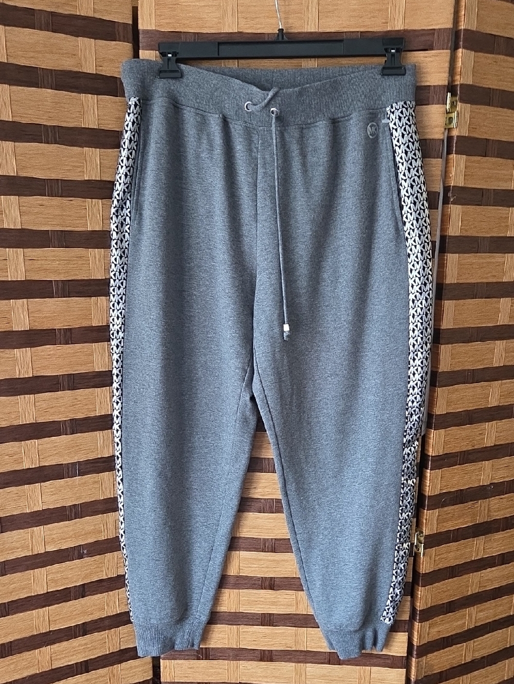 Michael Kors Gray Sweatpants With Mk Logo